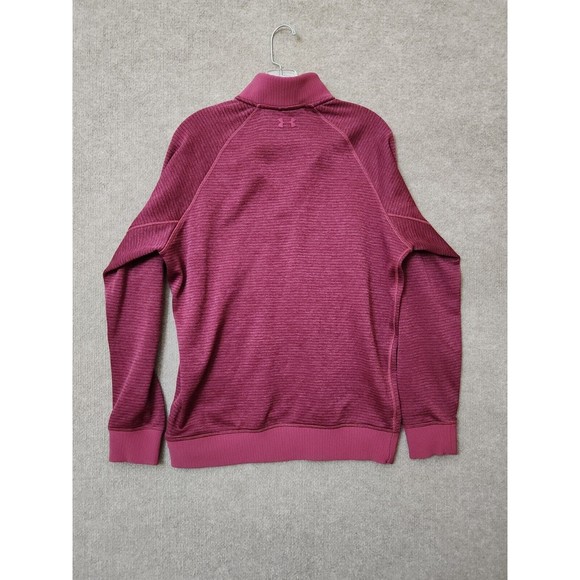 Under Armour Storm Coldgear Sweatshirt Mens L Mauve Long Sleeve Golf Fleece - Picture 7 of 9
